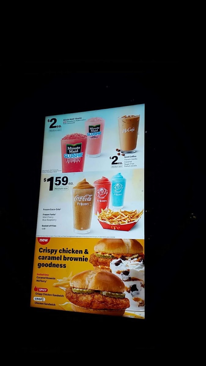 McDonald's Menu 1