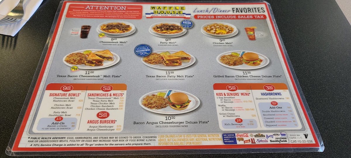 Waffle House Menu 10