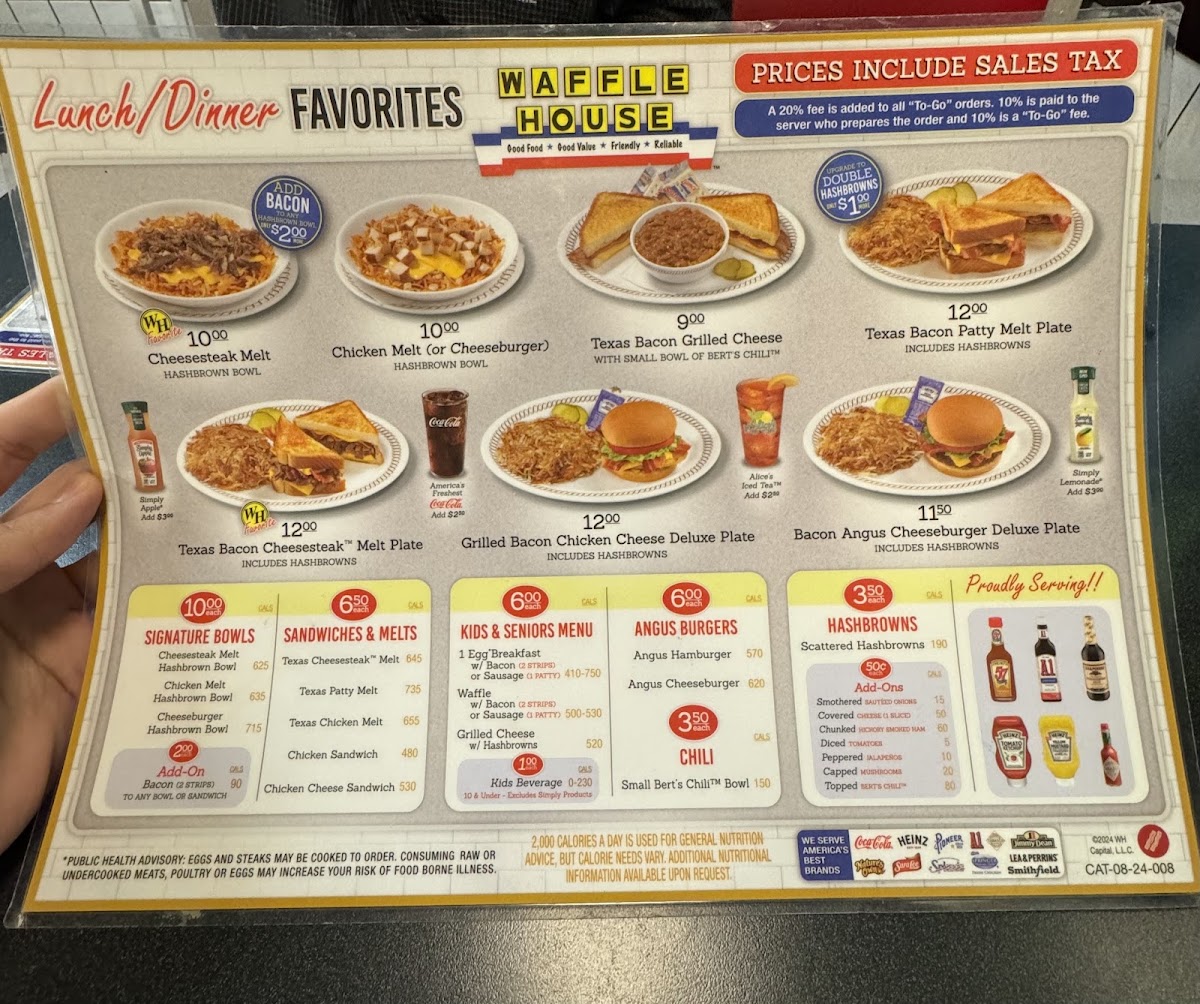 Waffle House Menu 2