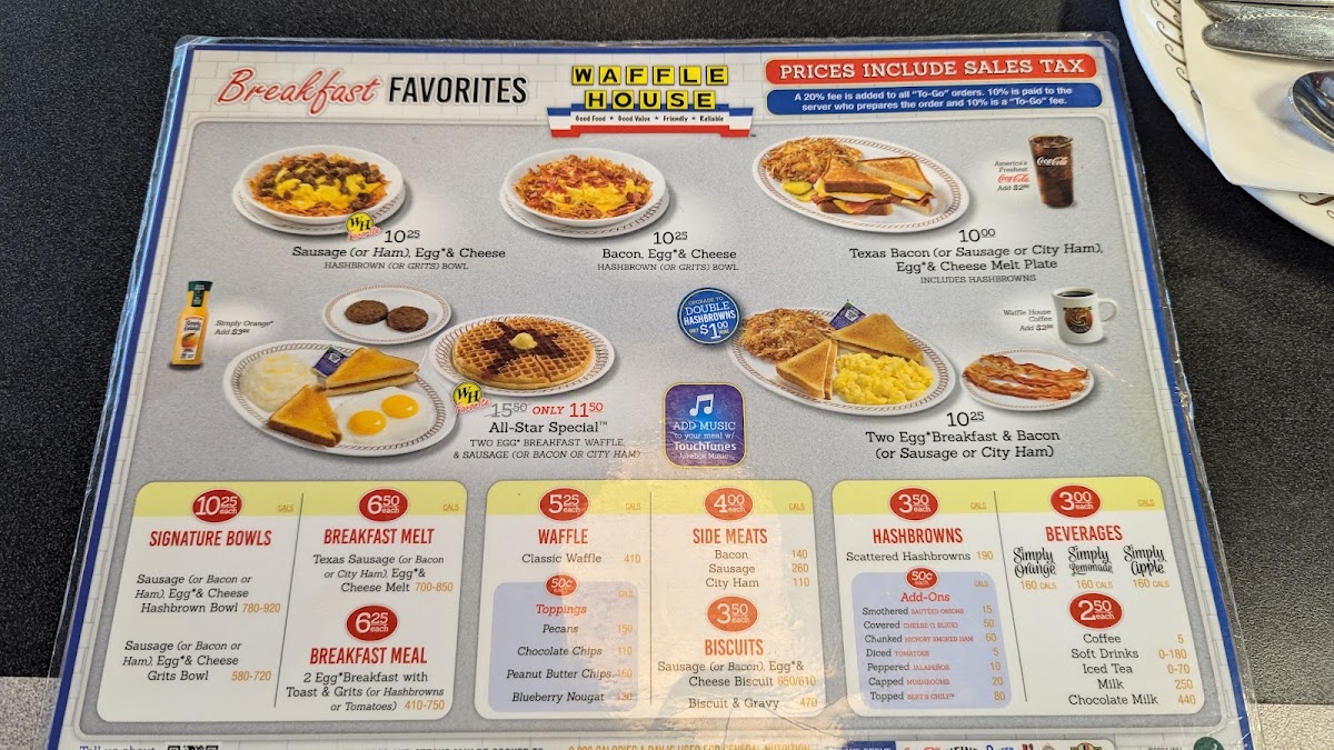 Waffle House Menu 3