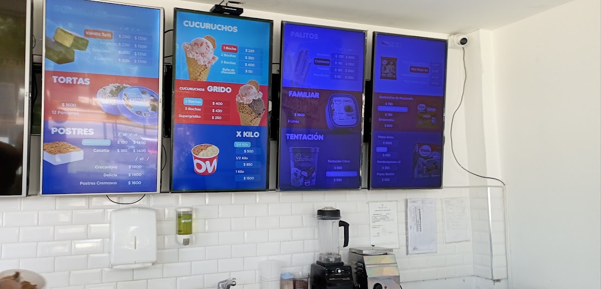Grido helado Menu 1