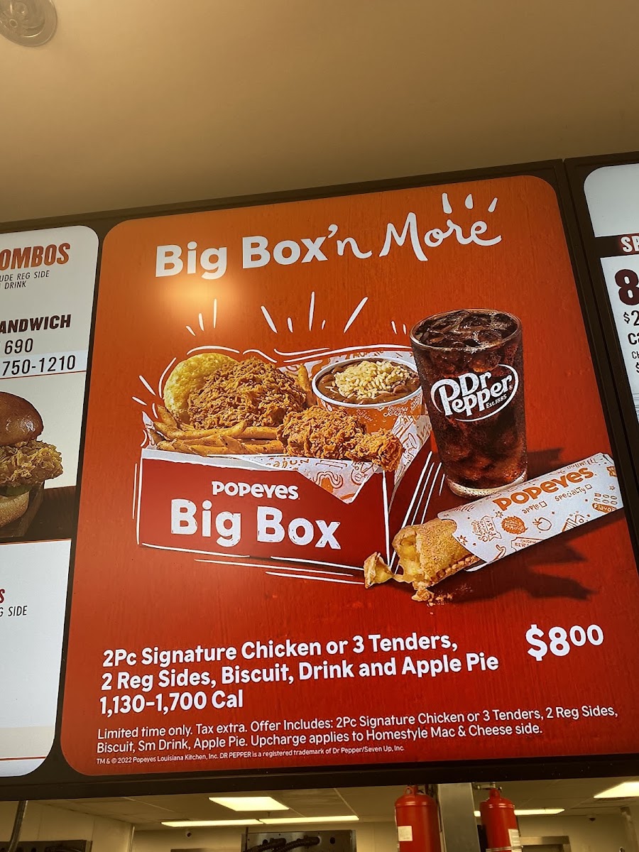 Popeyes Louisiana Kitchen Menu 2