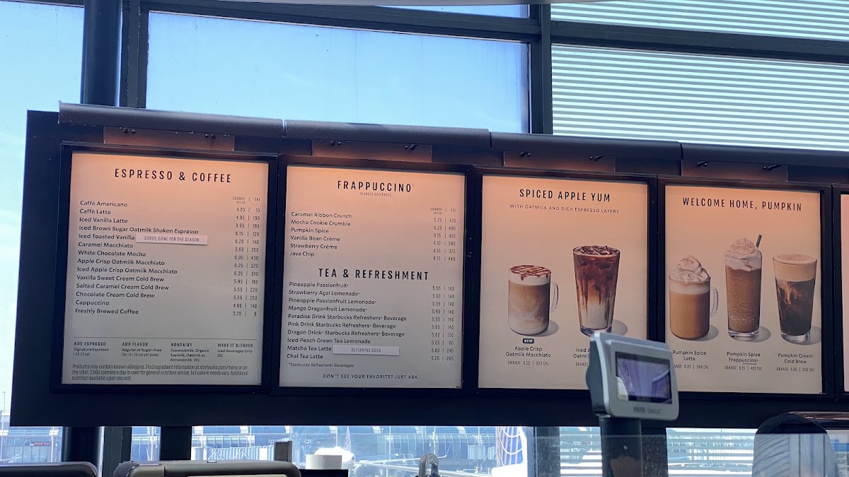 Starbucks Coffee Company Menu 3