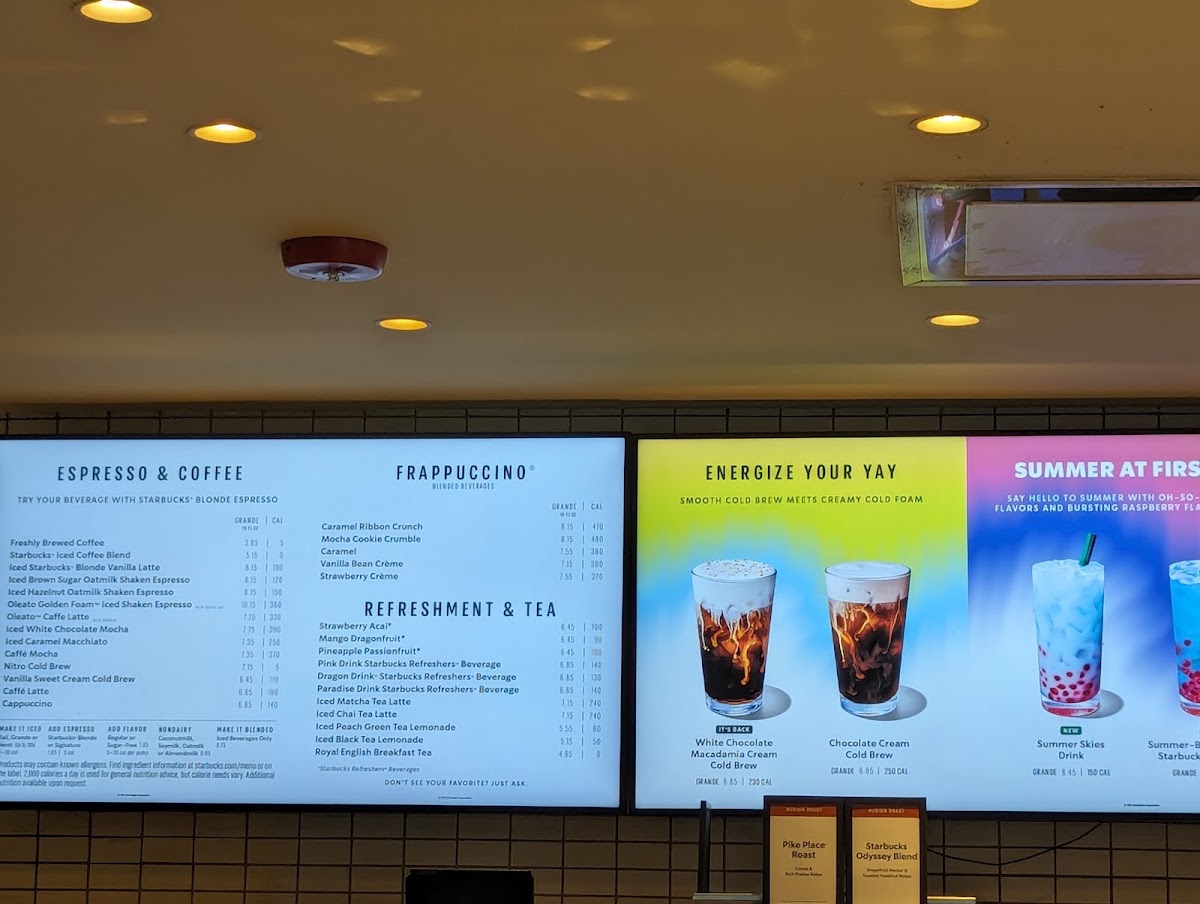 Starbucks Coffee Company Menu 4
