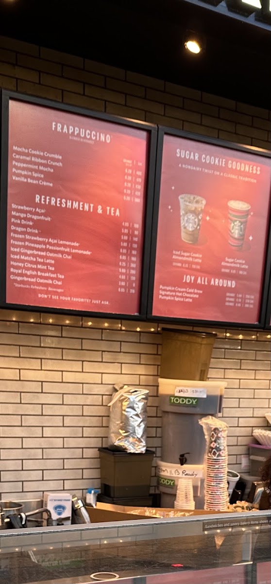 Starbucks Coffee Company Menu 9