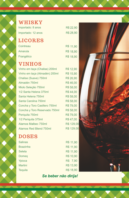 Casa da Pizza Menu 3