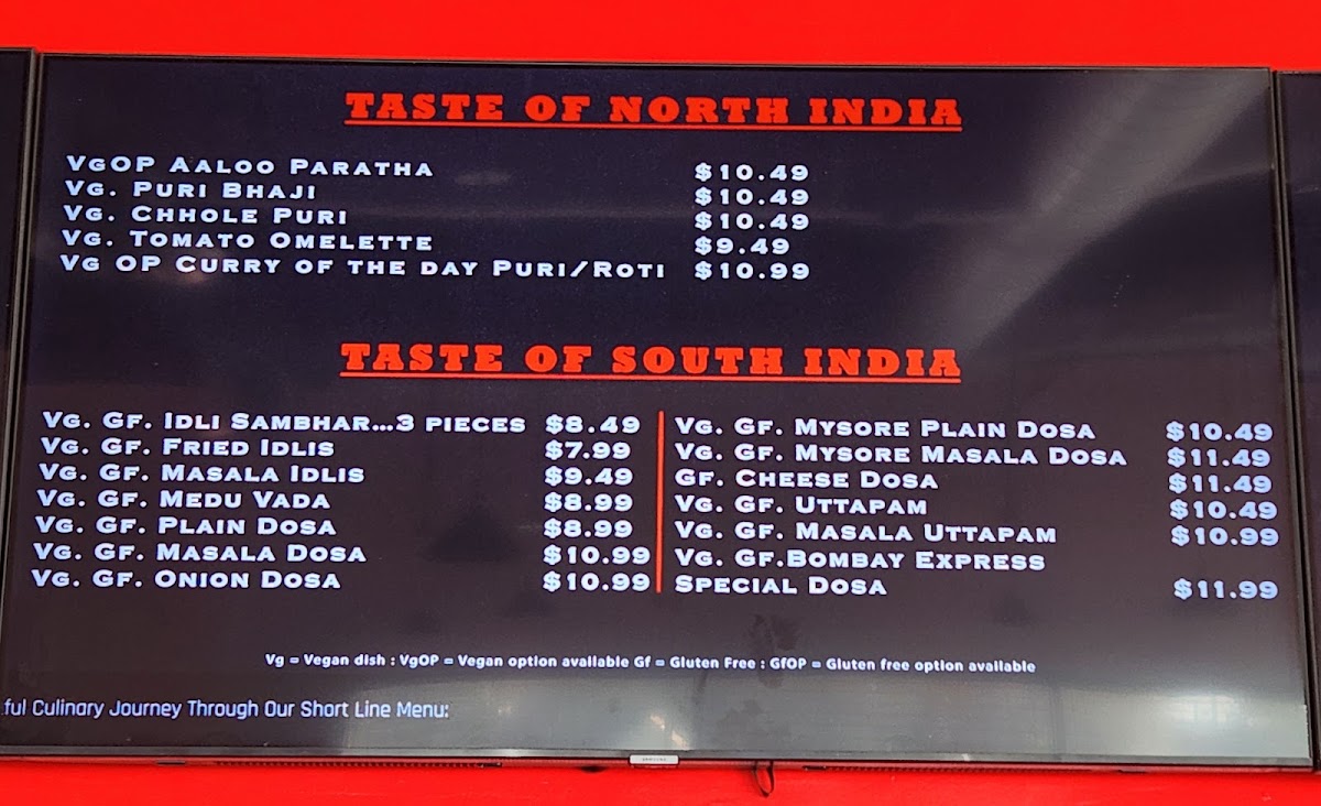 Bombay Express Menu 2