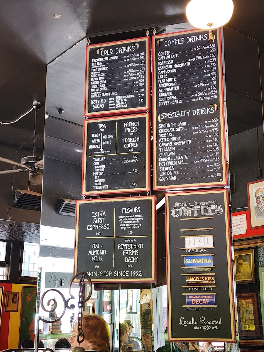 Java's Cafe Menu 2