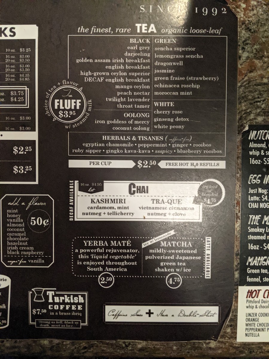 Java's Cafe Menu 7