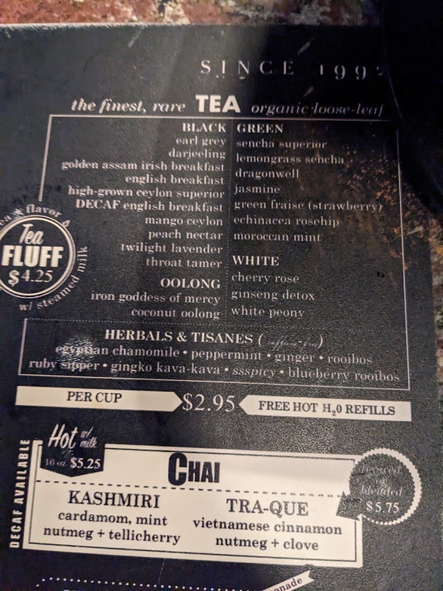 Java's Cafe Menu 8