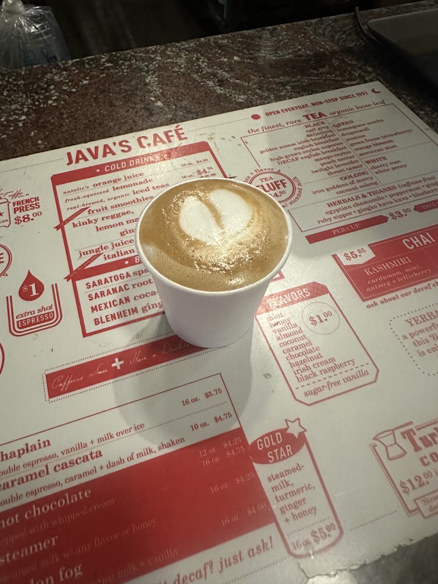 Java's Cafe Menu 9