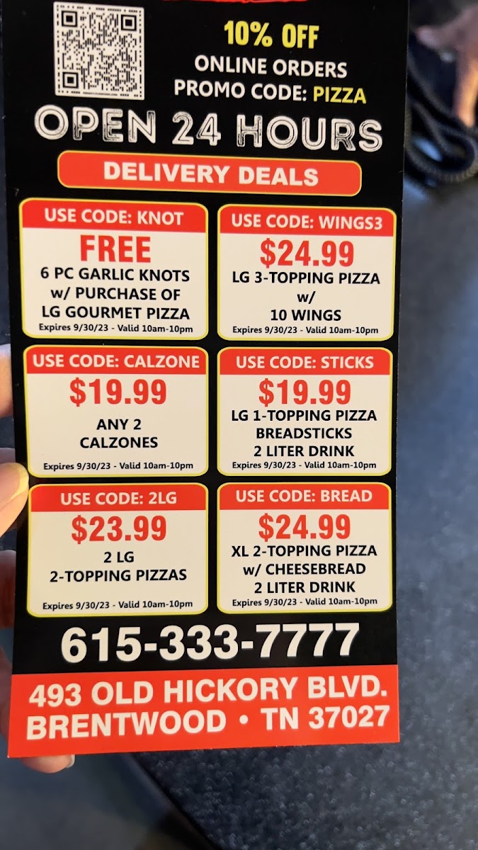 Sicilian Pizza Menu 4
