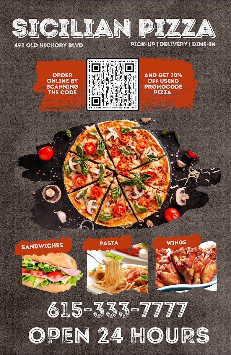 Sicilian Pizza Menu 5