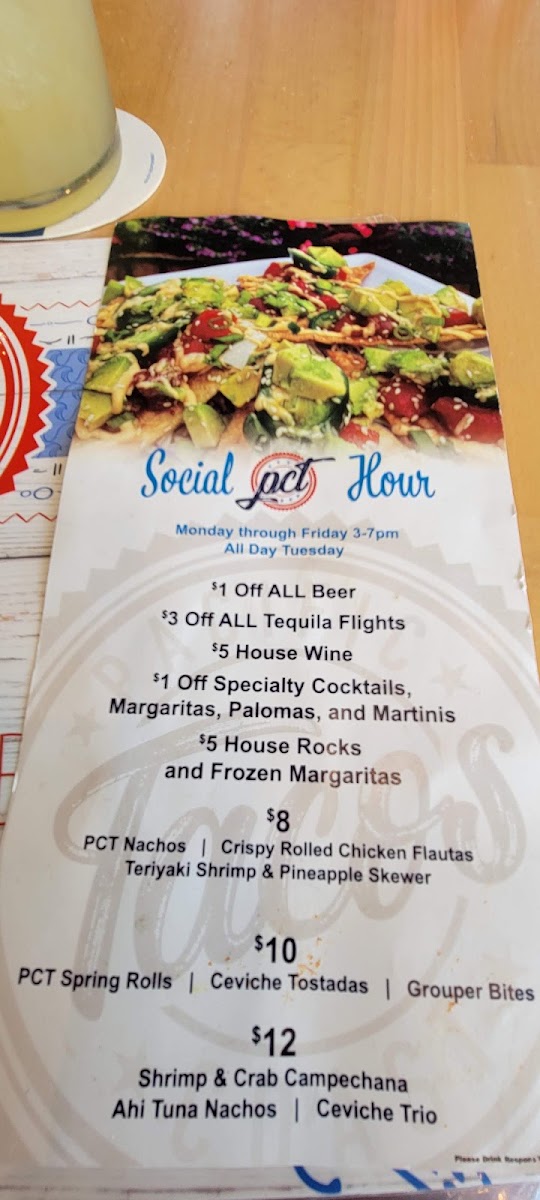 Pacific Coast Tacos Menu 7