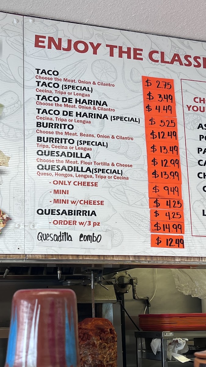 Tacos Huicho Menu 5