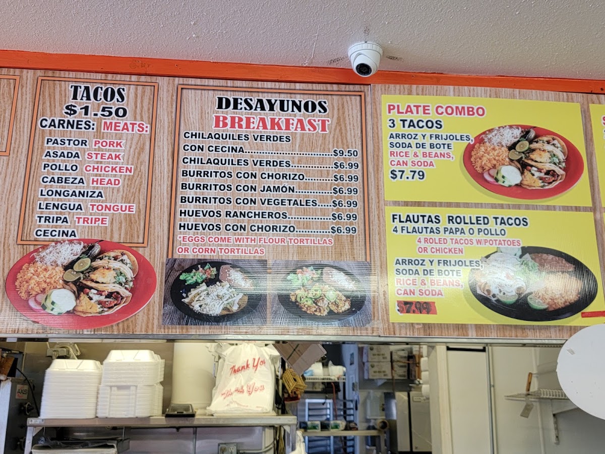 Tacos Huicho Menu 6