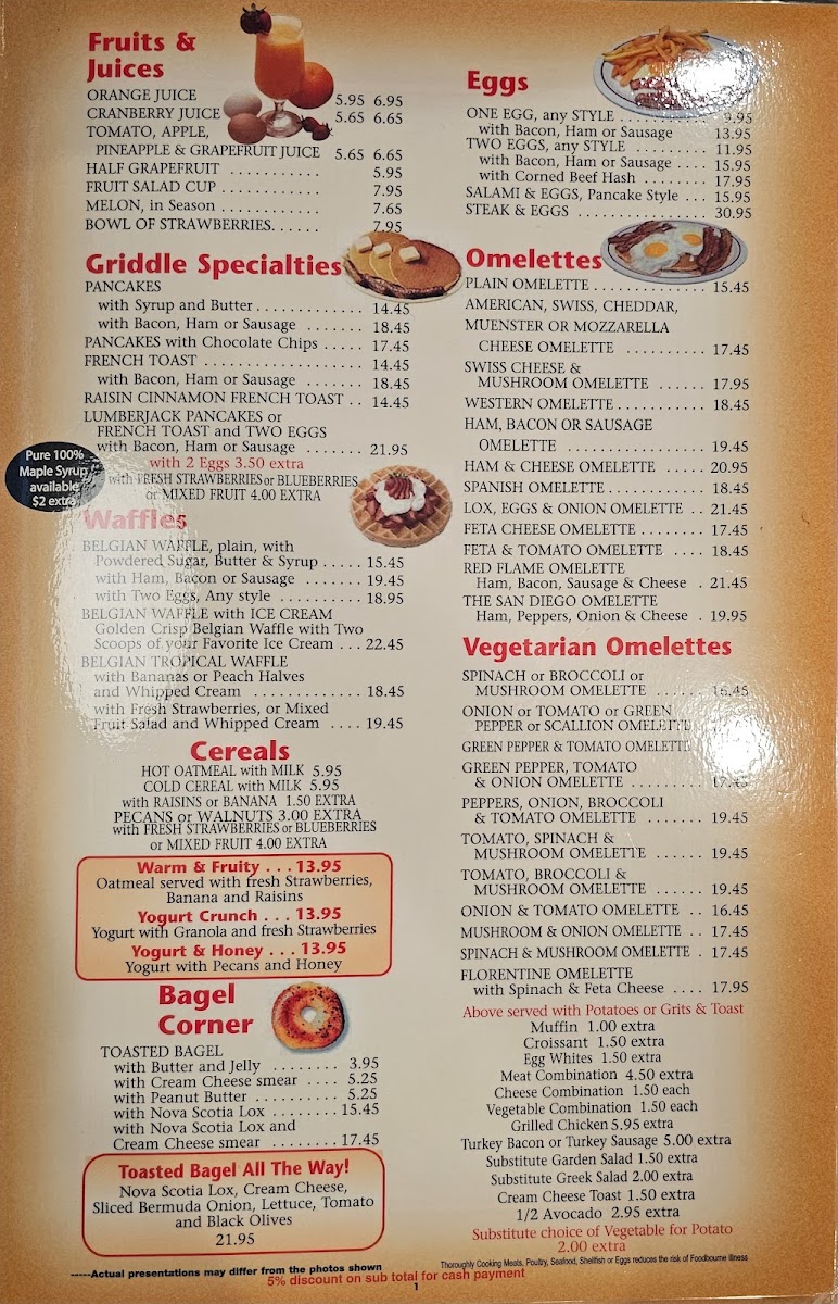 The Red Flame Menu 2
