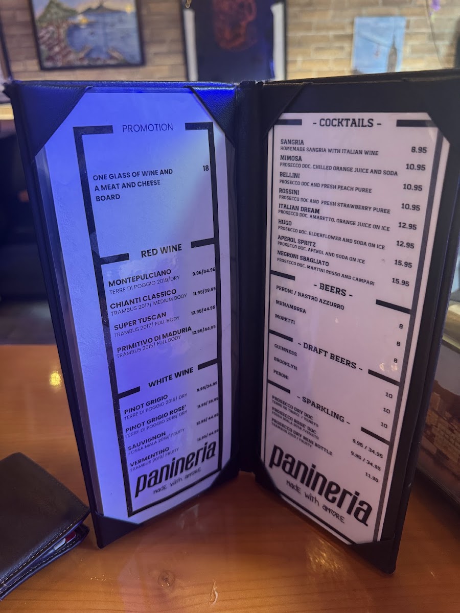 Panineria - Greenwich Village Menu 5