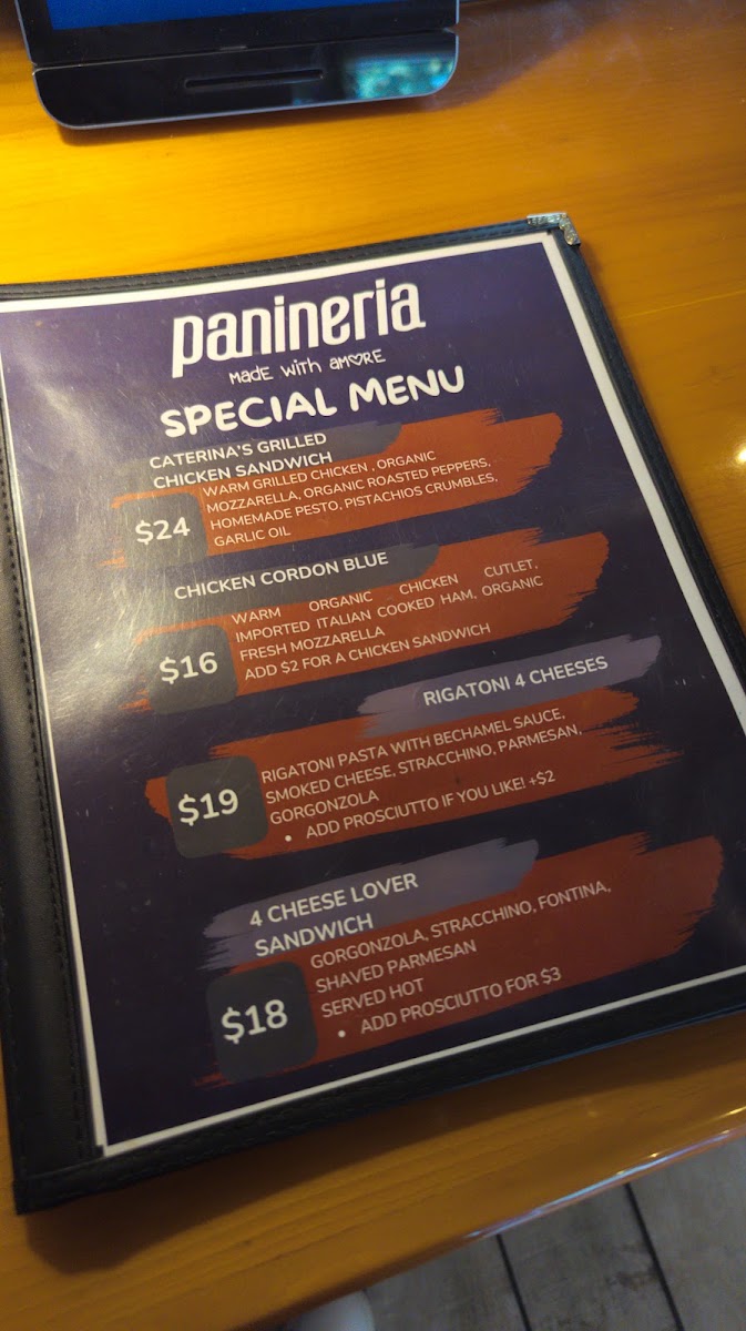 Panineria - Greenwich Village Menu 8