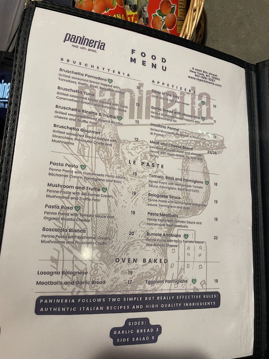 Panineria - Greenwich Village Menu 9