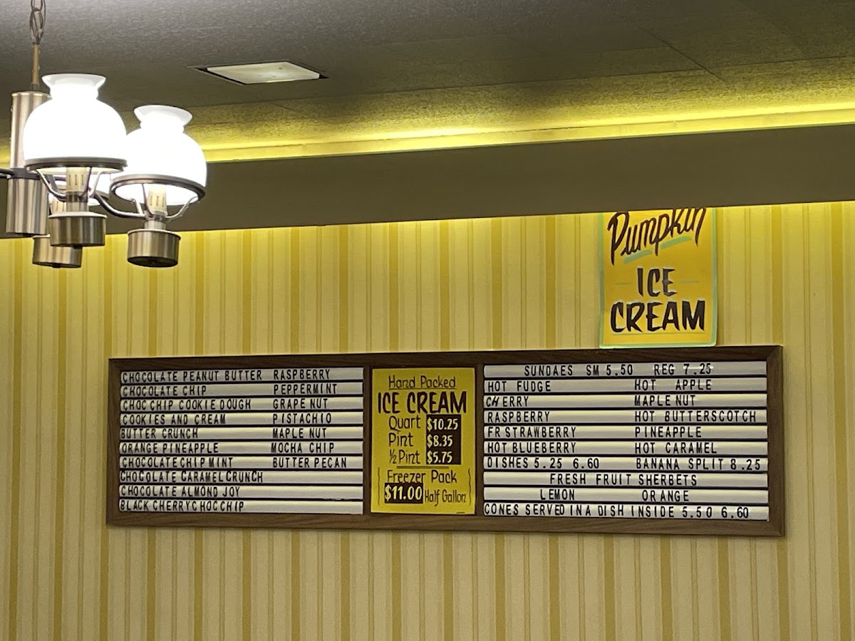 Shady Glen Restaurant and Ice Cream Parlor Menu 2