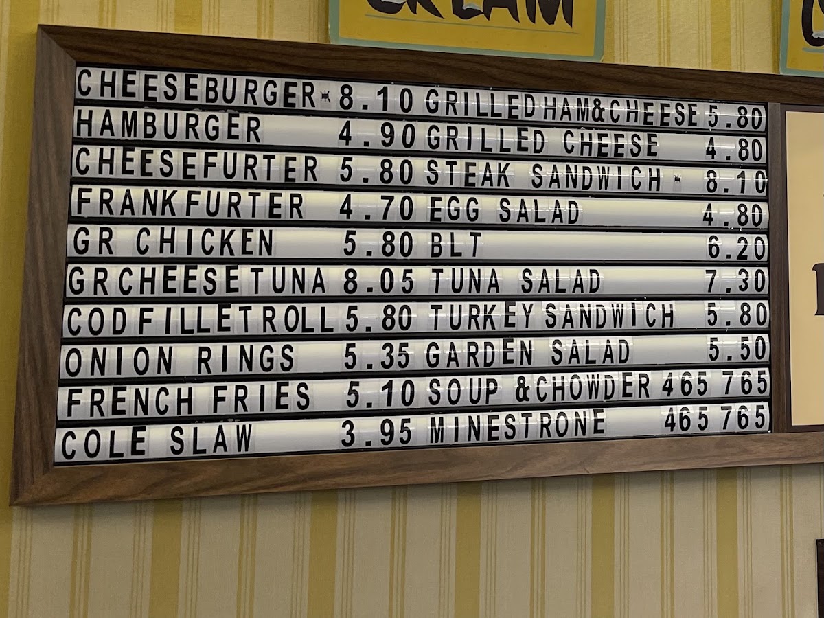Shady Glen Restaurant and Ice Cream Parlor Menu 8