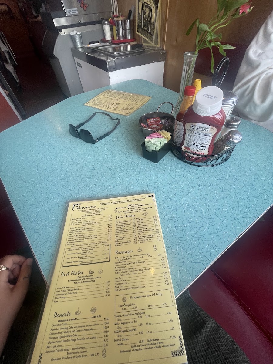 Orphan Andy's Restaurant Menu 9