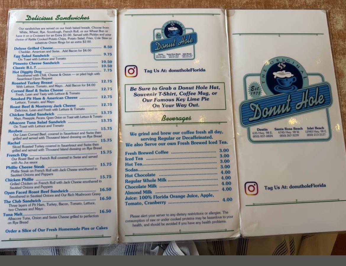 Donut Hole Bakery and Cafe Menu 5