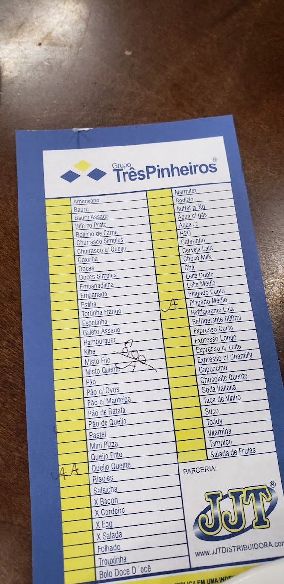 Restaurante Três Pinheiros Menu 3