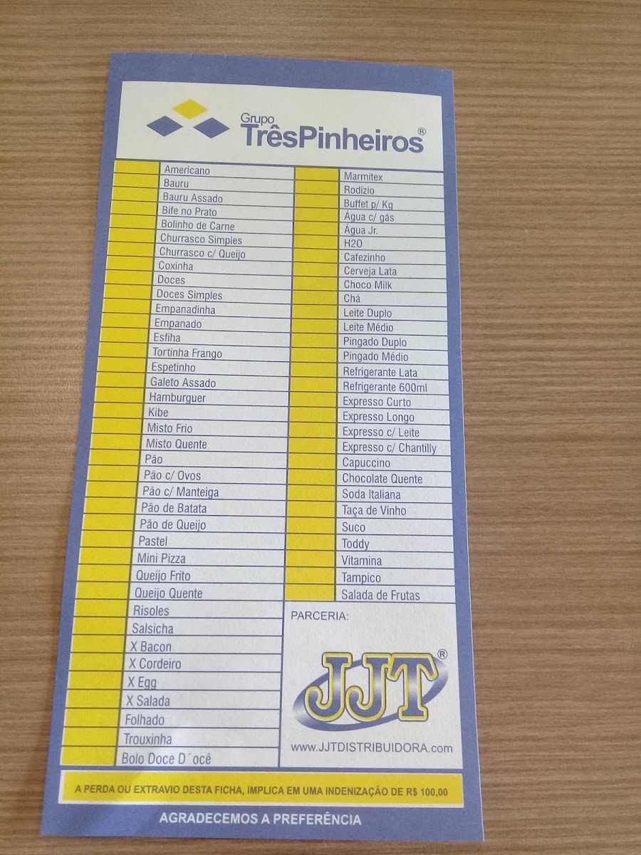 Restaurante Três Pinheiros Menu 4
