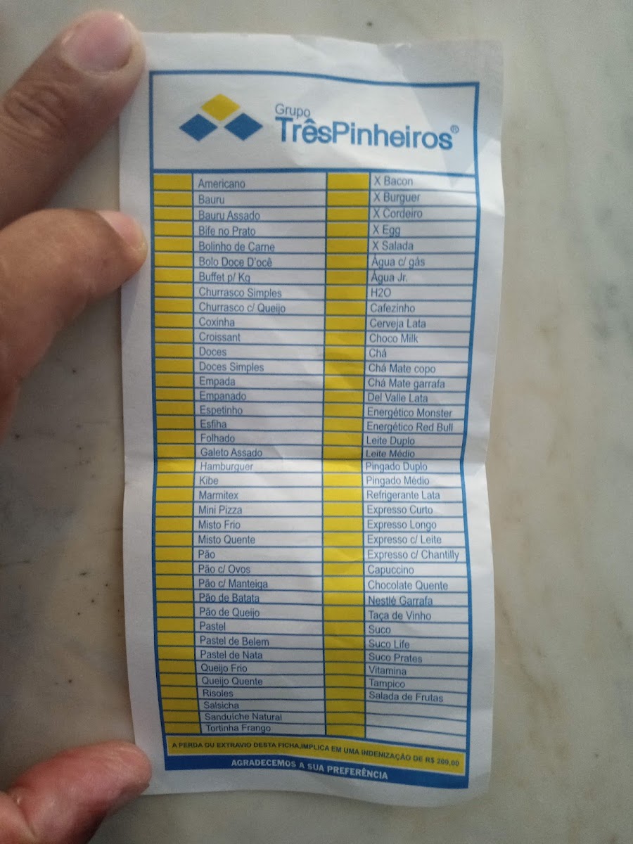 Restaurante Três Pinheiros Menu 8