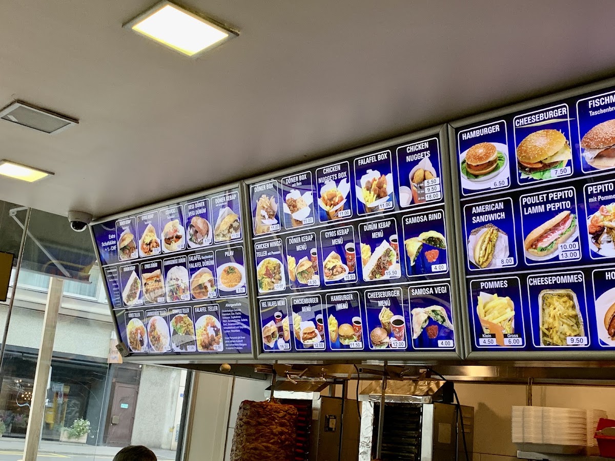 Steinegrill Menu 1