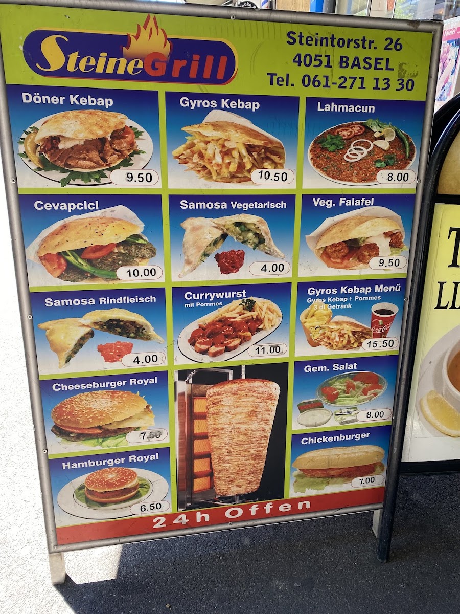 Steinegrill Menu 5