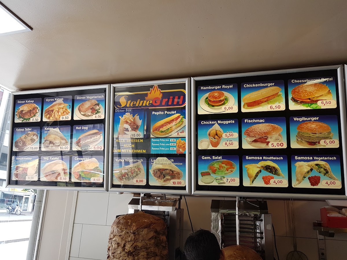 Steinegrill Menu 9