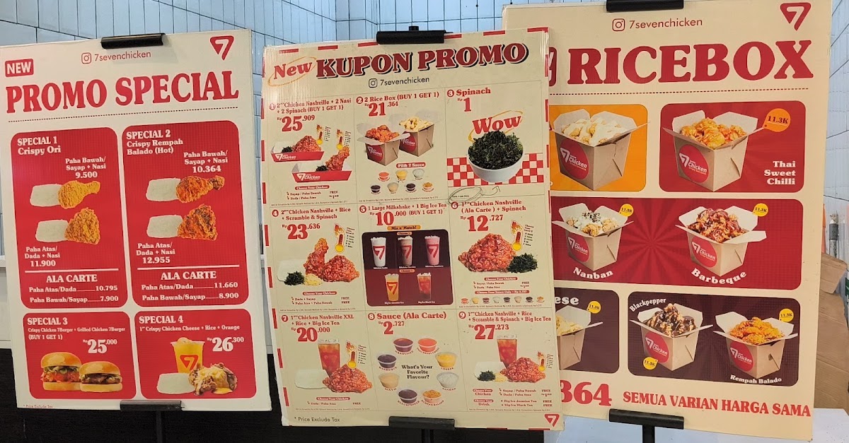 7 Seven Chicken Menu 3