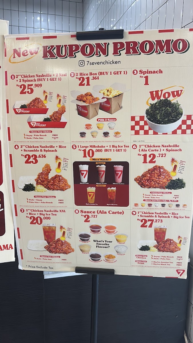 7 Seven Chicken Menu 9