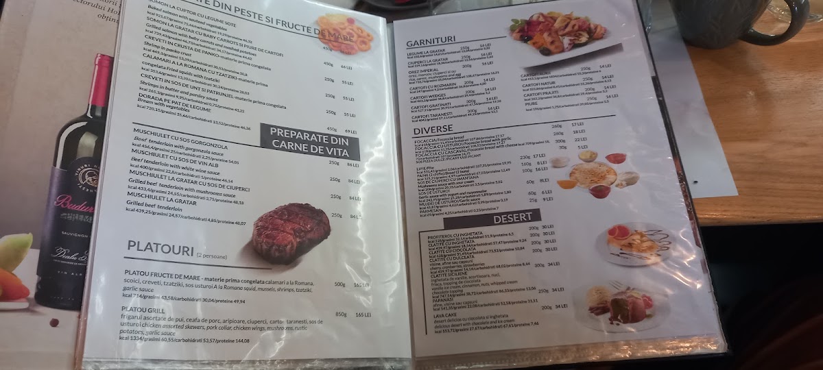 Restaurant Intim Menu 1