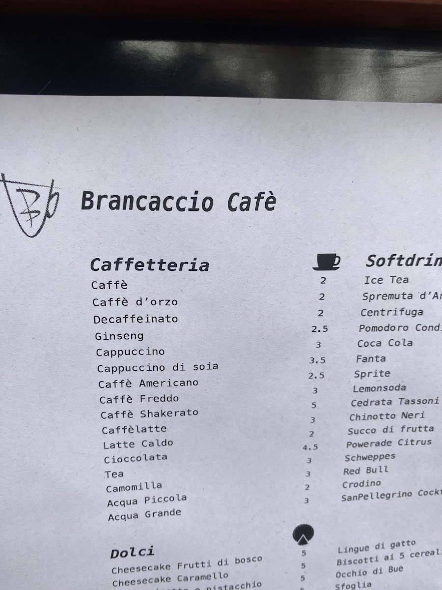 Brancaccio Cafè Menu 3