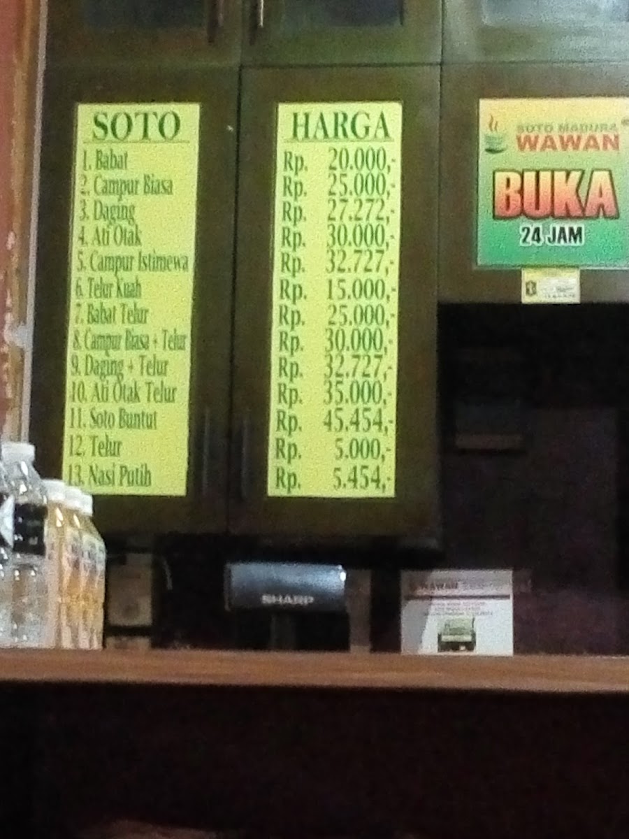 Soto Madura Wawan Menu 10