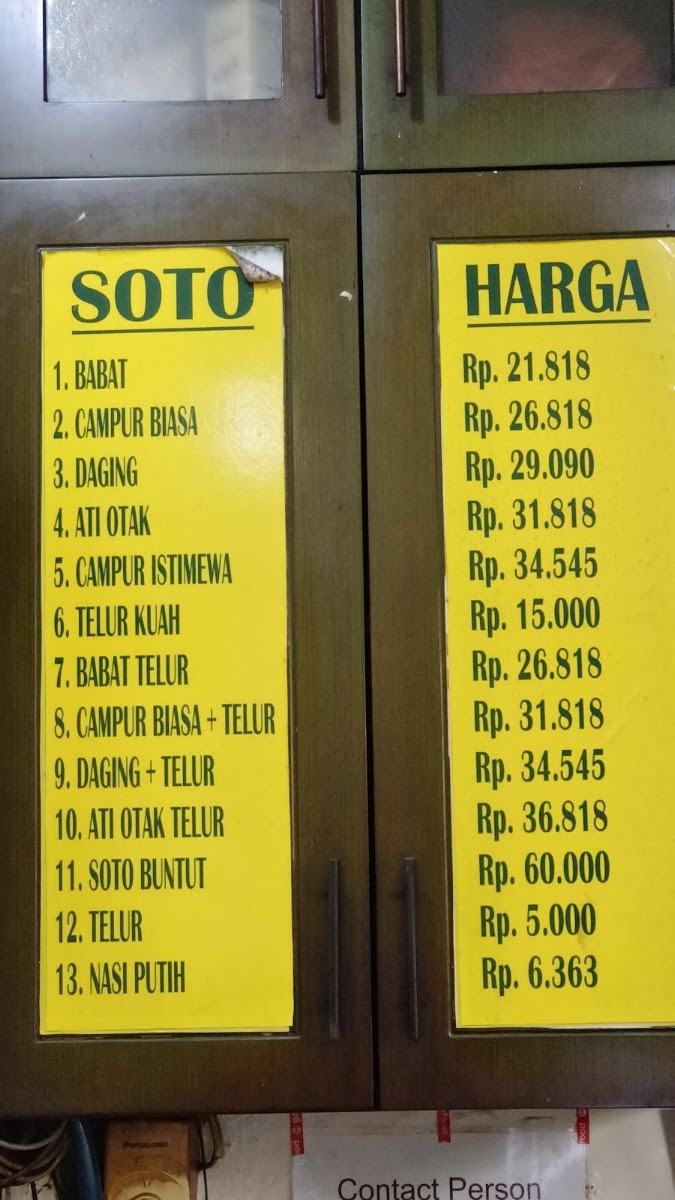 Soto Madura Wawan Menu 7