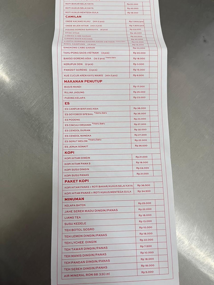 Bakso Bintang Asia Menu 3