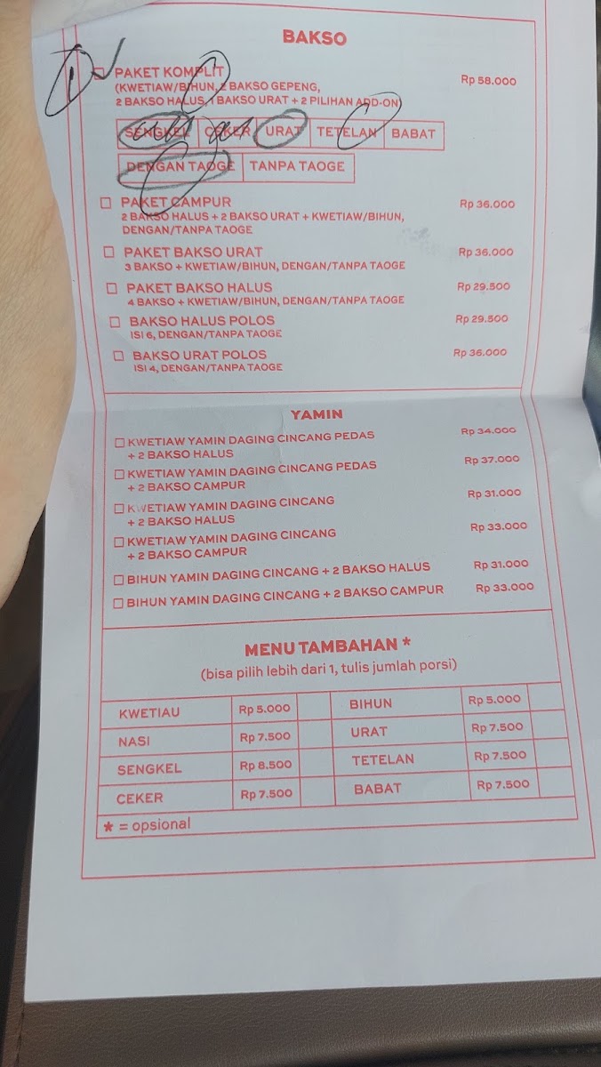 Bakso Bintang Asia Menu 4
