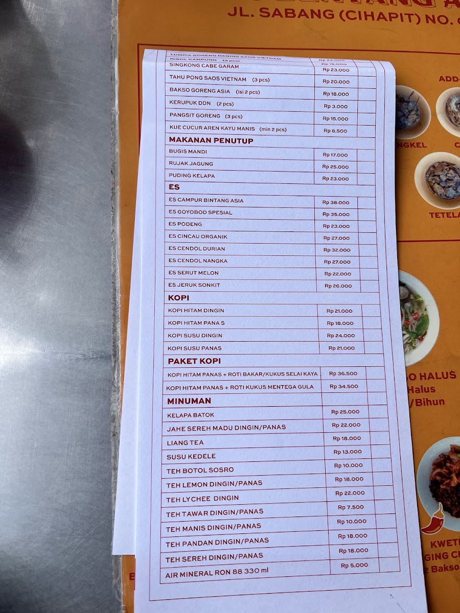 Bakso Bintang Asia Menu 5