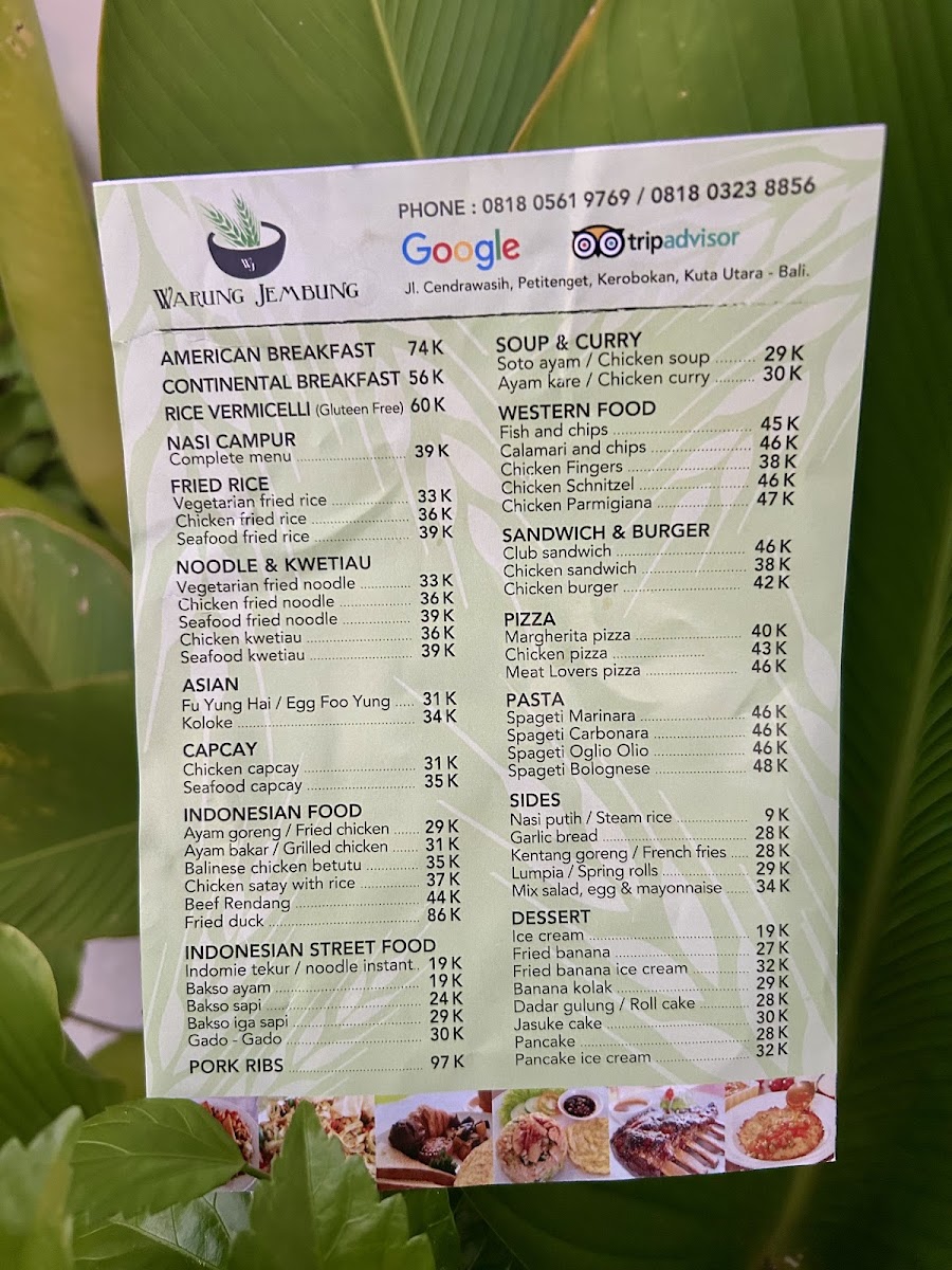 Warung Jembung Bali - The Hidden Diamond of Bali Menu 5