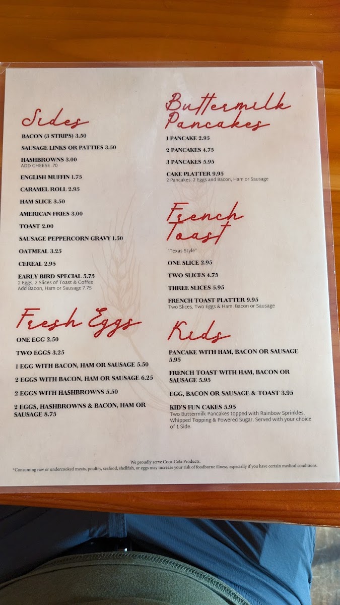 Grain Exchange Menu 4