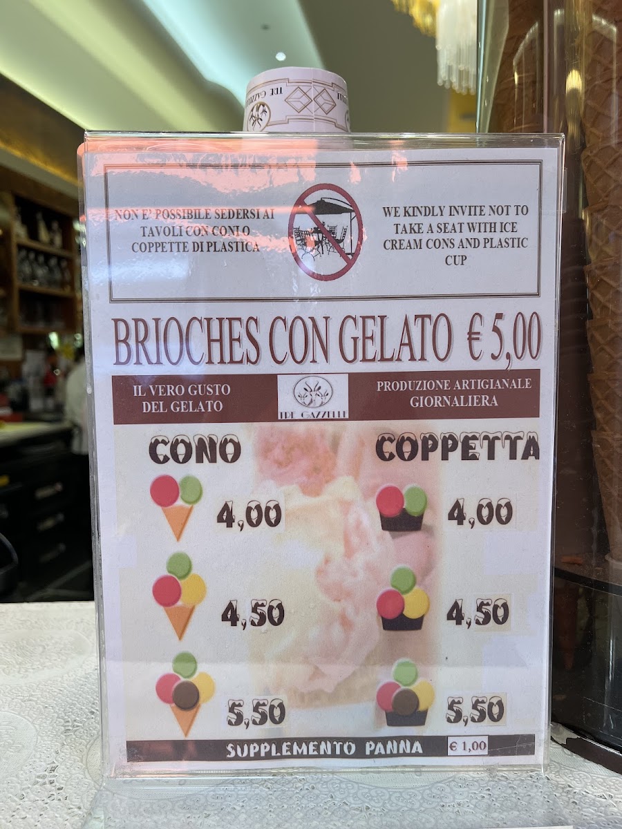 Le Tre Gazzelle Menu 7