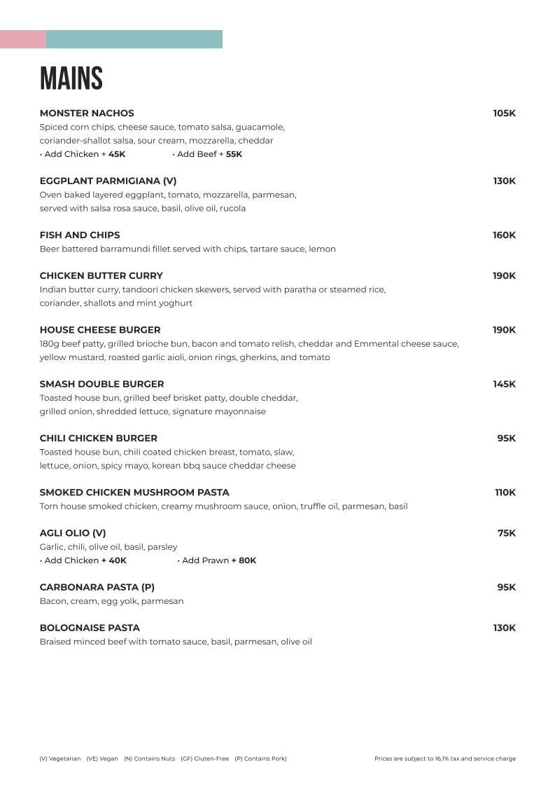 Simply Social Menu 1