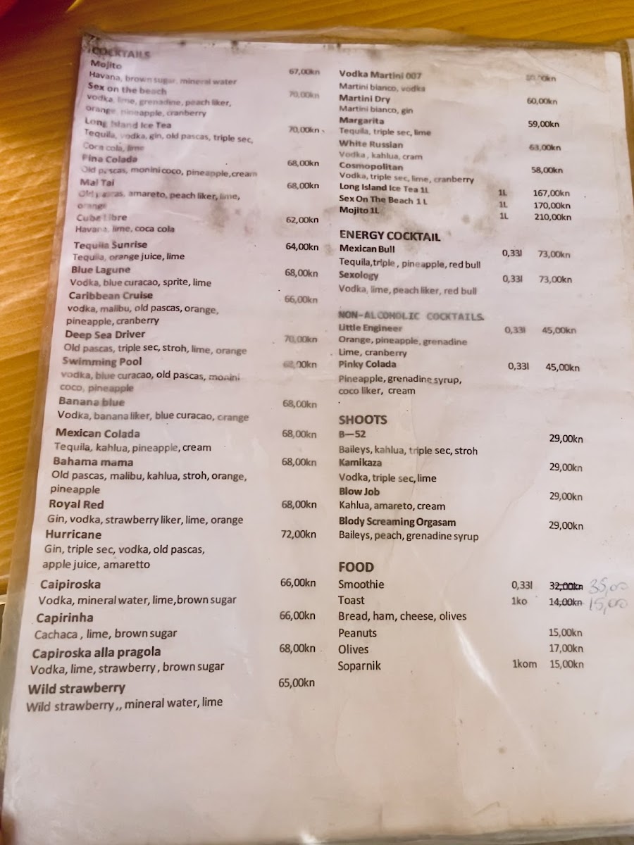 Café Ovčice Menu 1