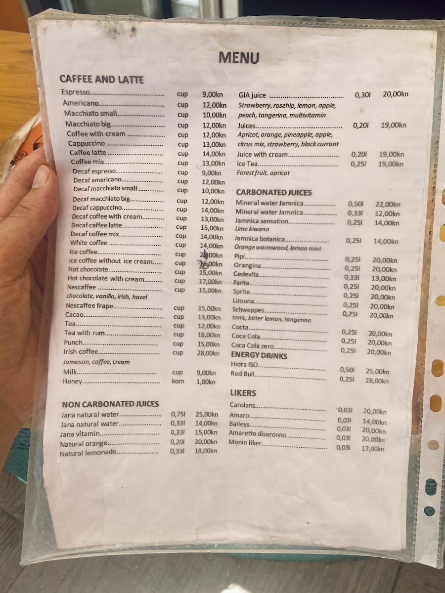 Café Ovčice Menu 3