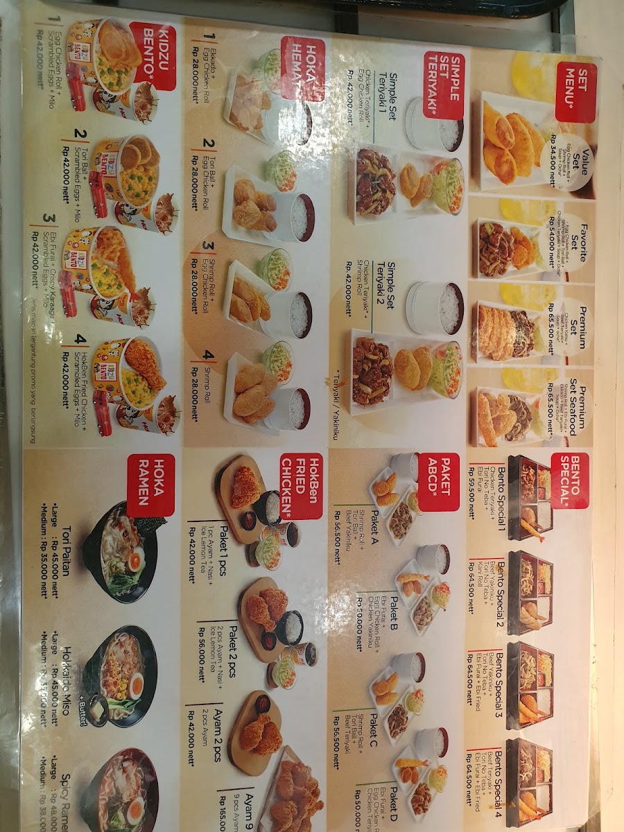 HokBen Sabang Menu 10